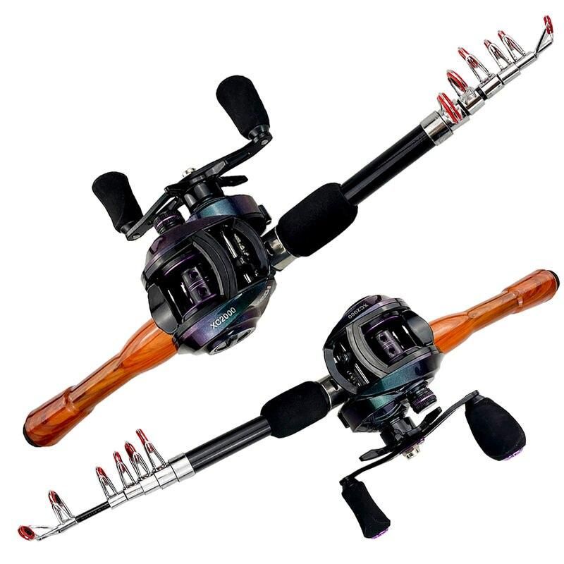 Ultimate Telescopic Fishing Rod and Baitcasting Reel Combo