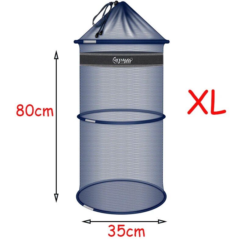 Portable Quick-Dry Fishing Net: Compact Mesh Storage Bag for Beach Combing & Sea Life Catch