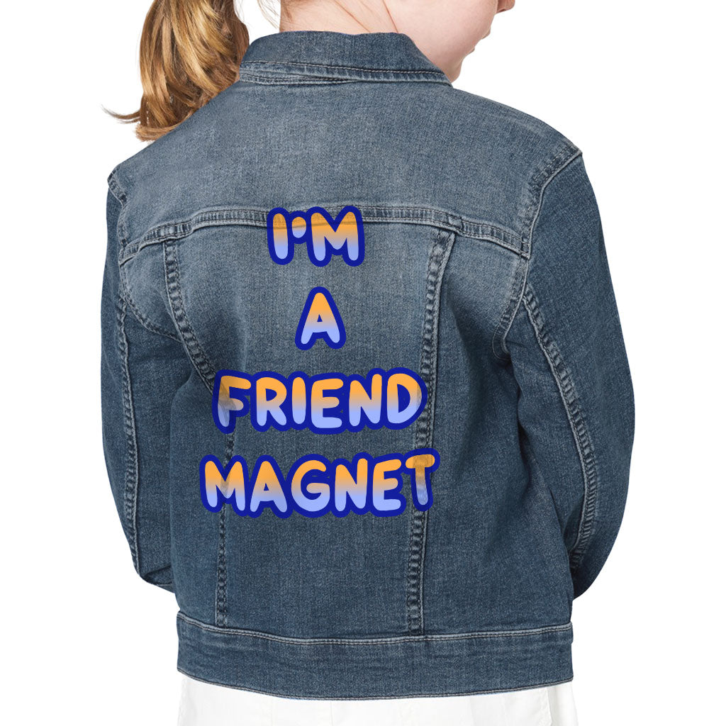 Cool Saying Kids' Denim Jacket - Quotes Jean Jacket - Best Design Denim Jacket for Kids