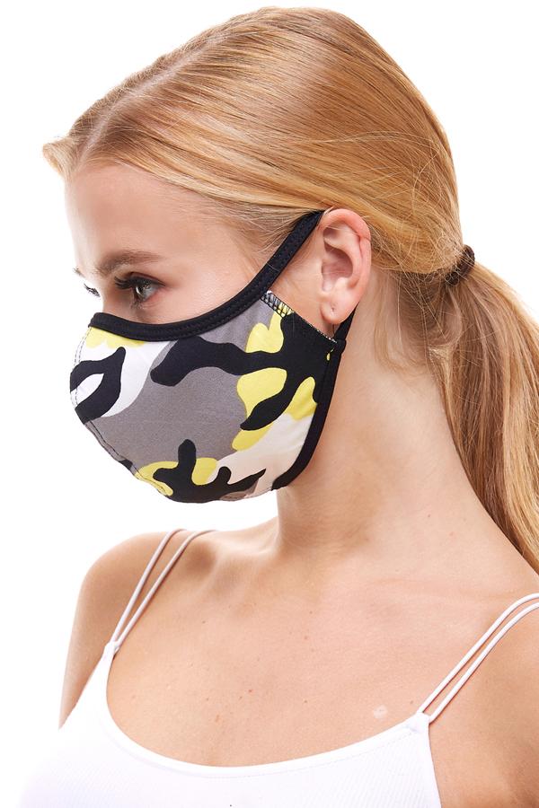 USA made Camouflage fashion cloth fabric face masks - AMAZON