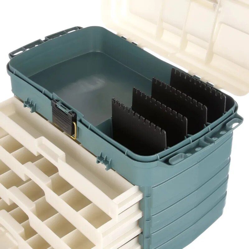 Ultimate Four-Drawer Fishing Tackle Box: Spacious & Durable Storage