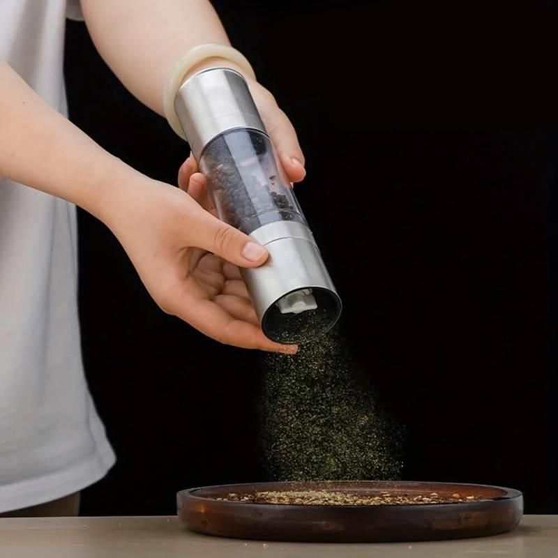 Stainless Steel 2-in-1 Salt and Pepper Grinder