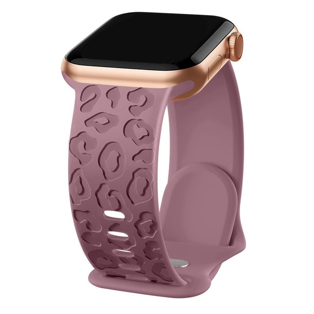 Engraved Silicone Strap for Apple Watch - Fashionable & Compatible with All Series