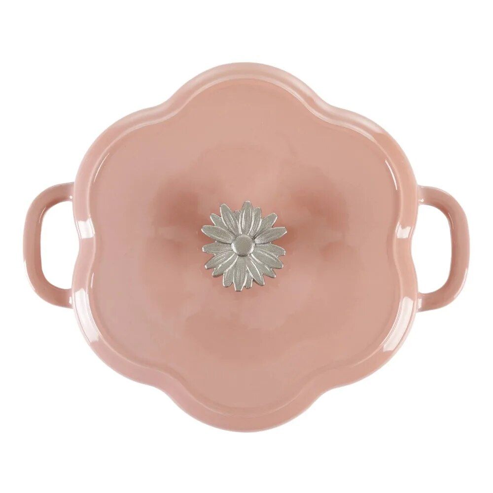 Charming Pink Floral 3-Quart Dutch Oven