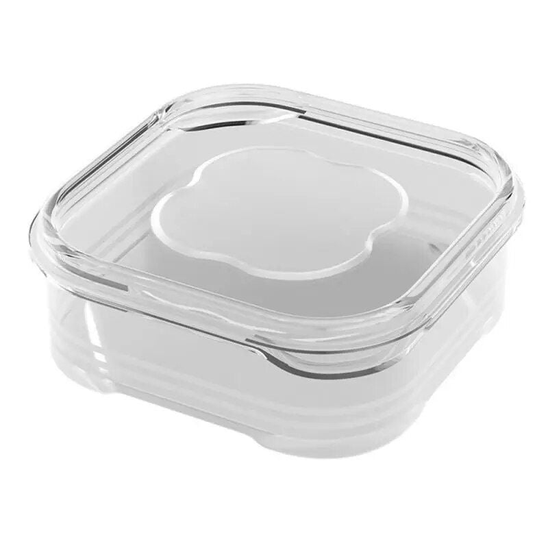 Crystal Clear Multi-Compartment Food Preservation Containers - Stackable, Leak-Proof, 350ml