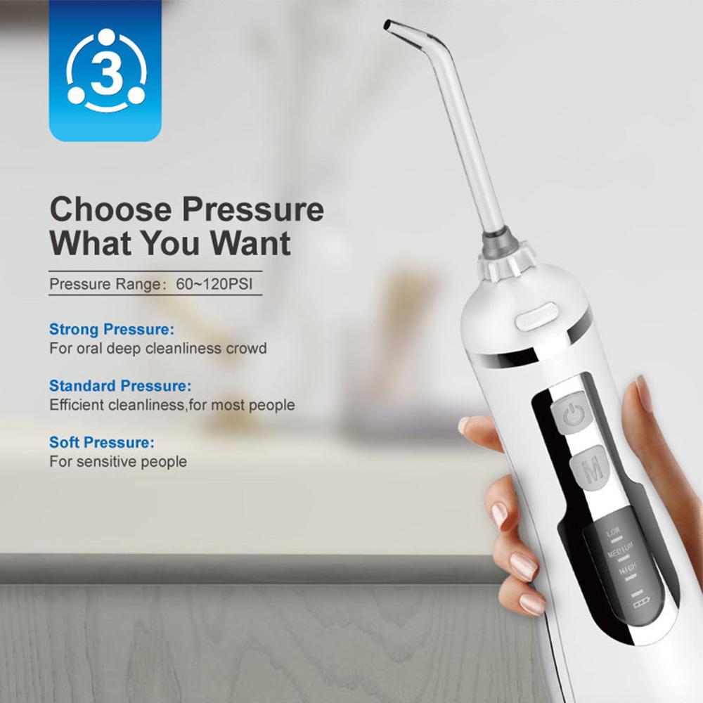 Water Flosser Cordless Dental Portable Oral Irrigator Teeth Cleaning