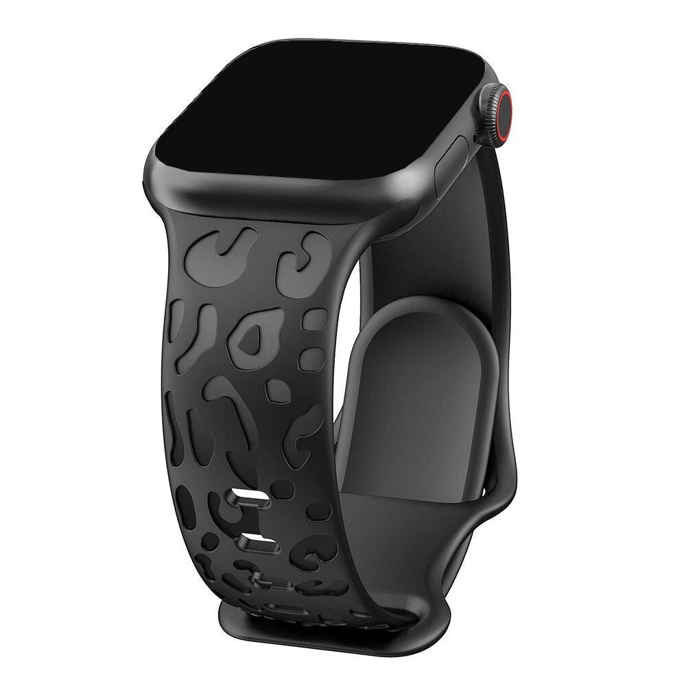 Engraved Silicone Strap for Apple Watch - Fashionable & Compatible with All Series