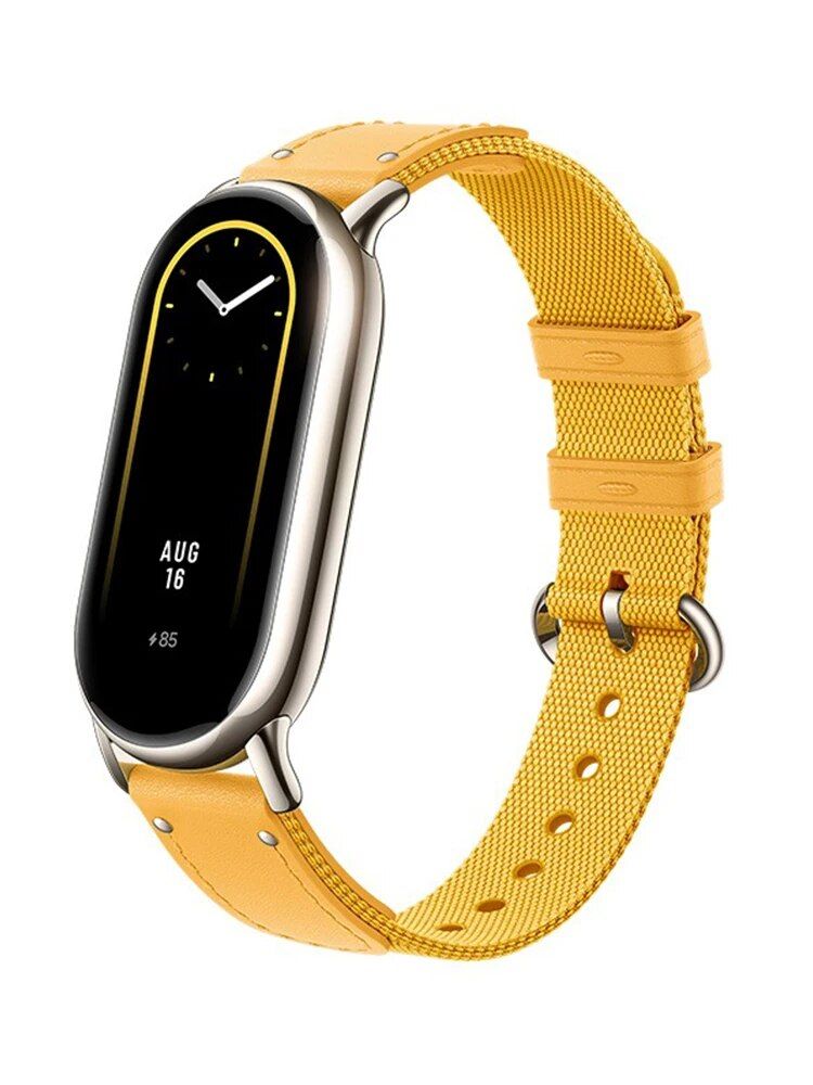 Luxury Leather & Canvas Strap for Fitness Tracker - Durable, Stylish & Comfortable