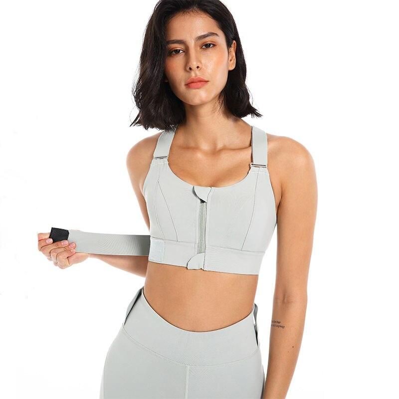 Versatile Zip-Front Sports Bra