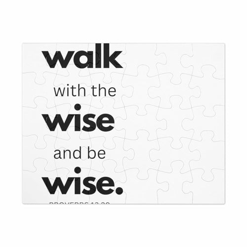 Home Decor, Puzzle Print for Children or Adults, Walk With The Wise