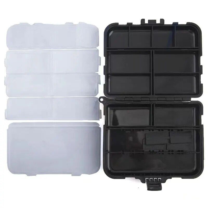 Compact Double-Sided Fishing Tackle Box: Portable Lure & Hook Organizer