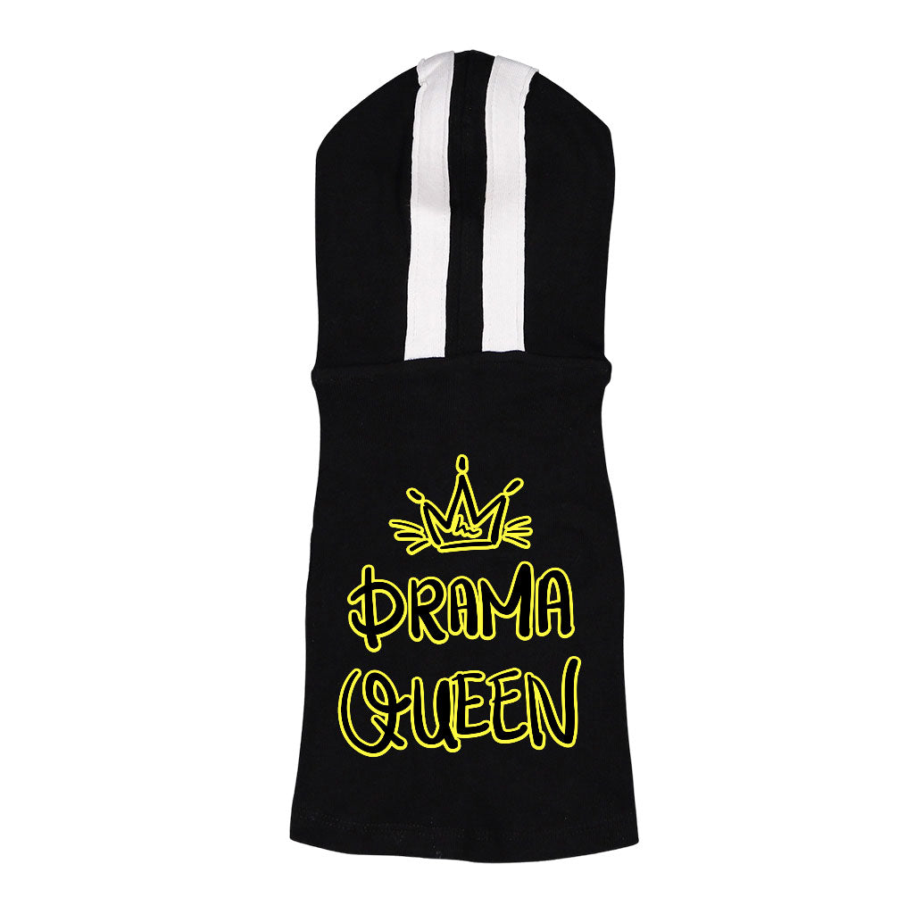 Drama Queen Dog Shirt with Hoodie - Funny Dog Hoodie - Themed Dog Clothing