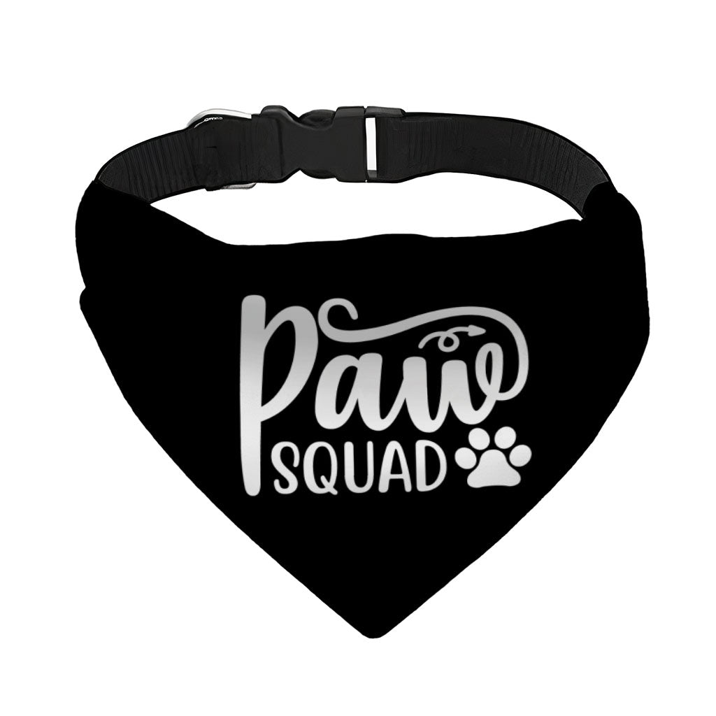 Paw Squad Pet Bandana Collar - Graphic Scarf Collar - Unique Dog Bandana