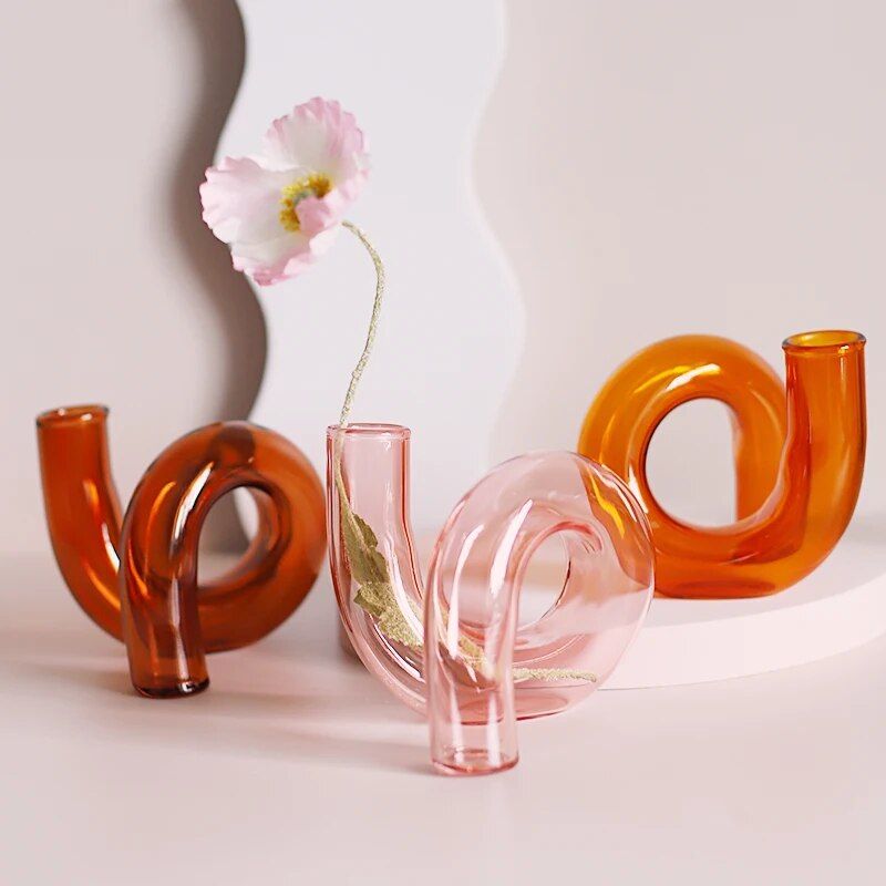 Elegant Glass Vase and Candle Holder