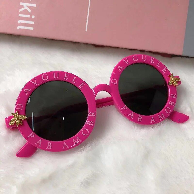 Chic Round UV400 Sunglasses for Girls - Classic Style & Durable