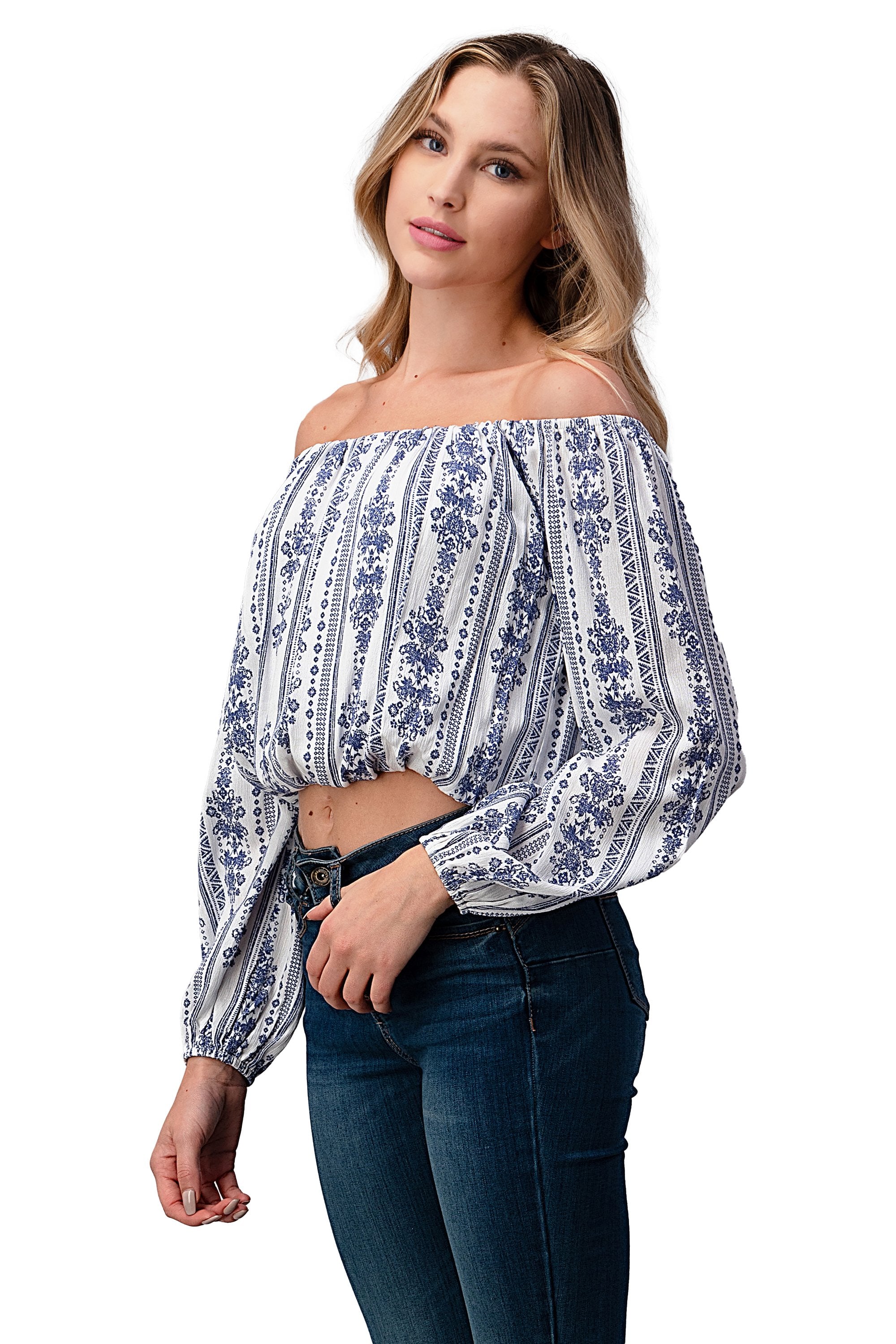 Off Shoulder Blouse Fashion Top