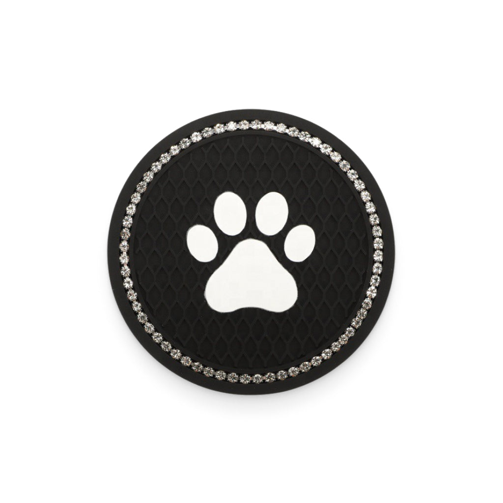 Anti-Slip Paw Print Car Drink Coaster