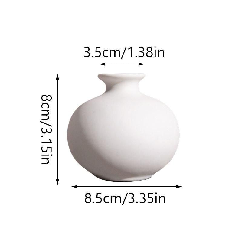 Modern Nordic White Ceramic Vase