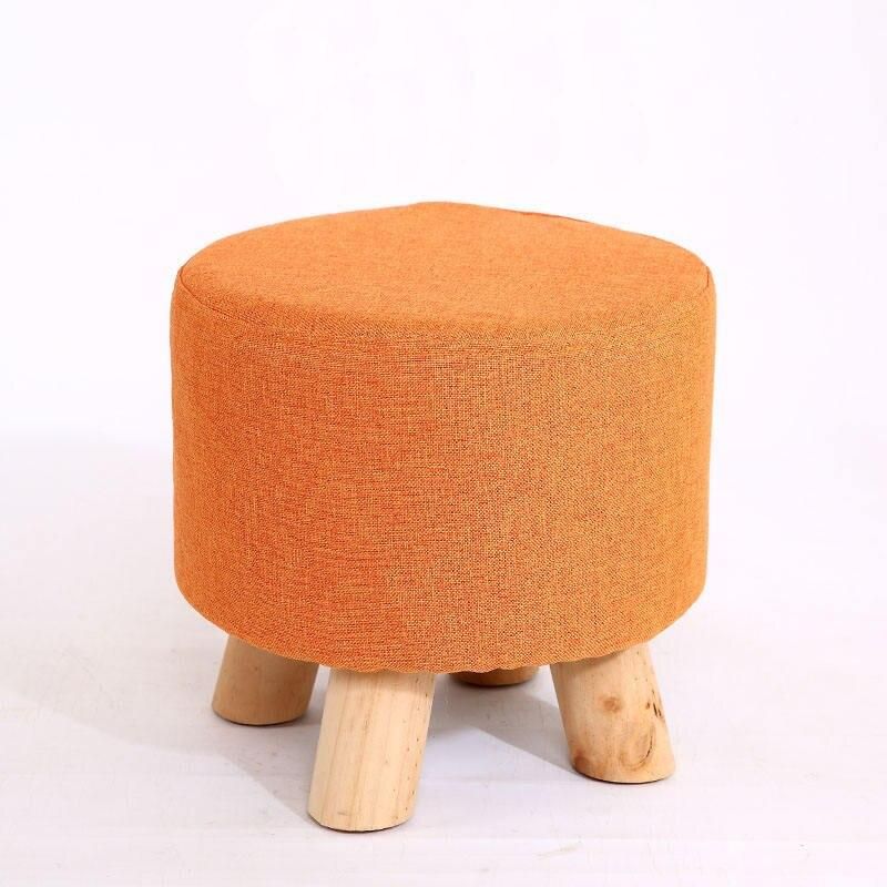 Charming Countryside Round Wood Stool