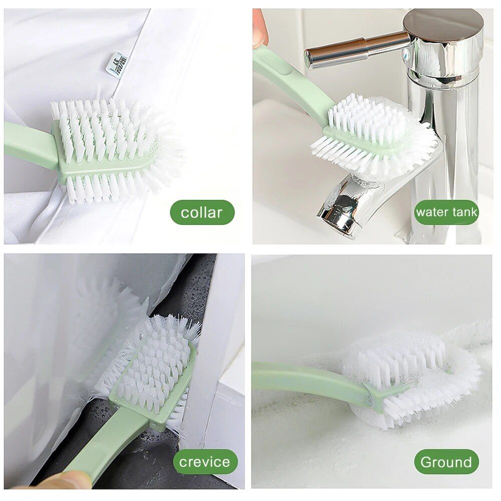 Versatile 5-Sided Cleaning Brush for Shoes and Home