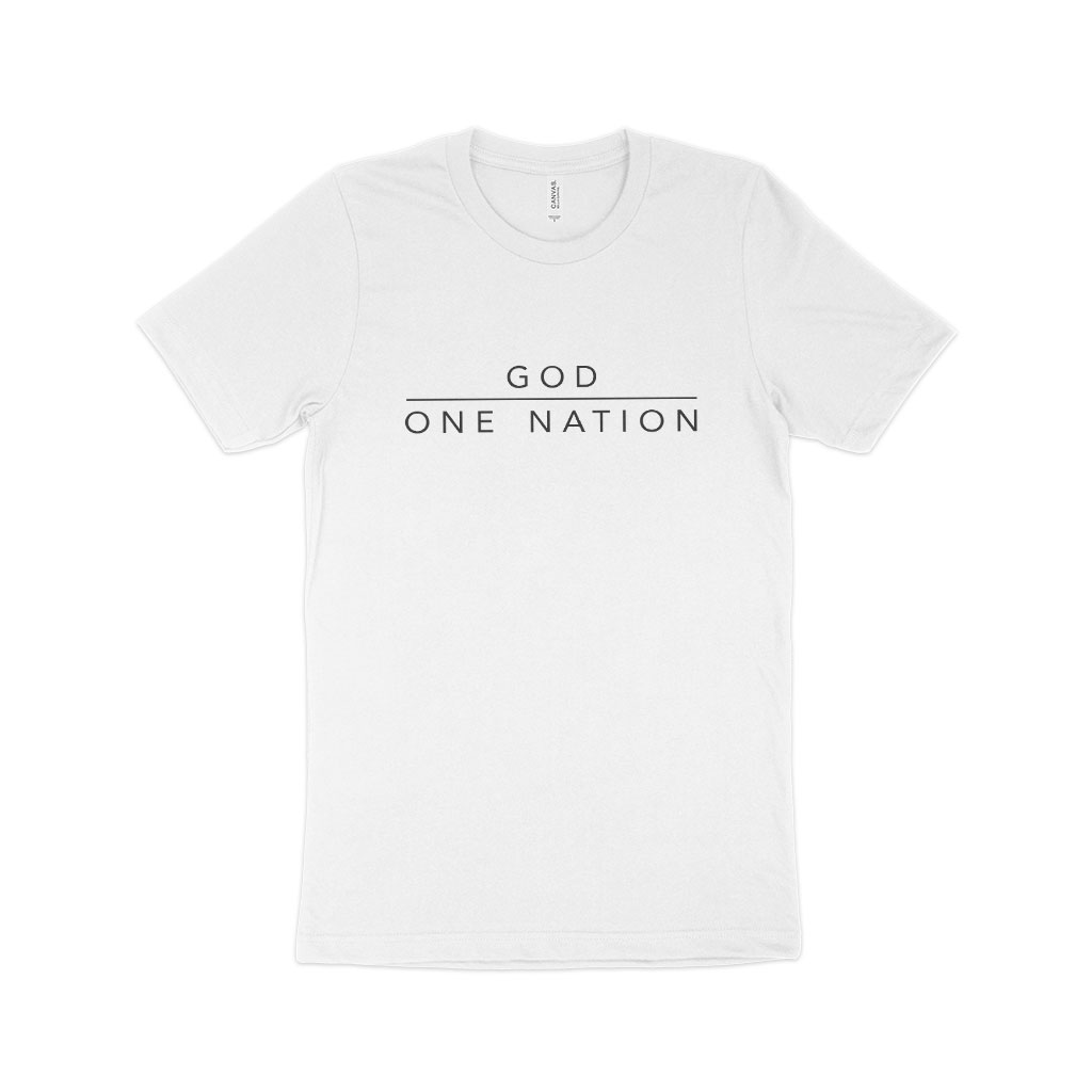 God One Nation Unisex Jersey T-Shirt Made in USA