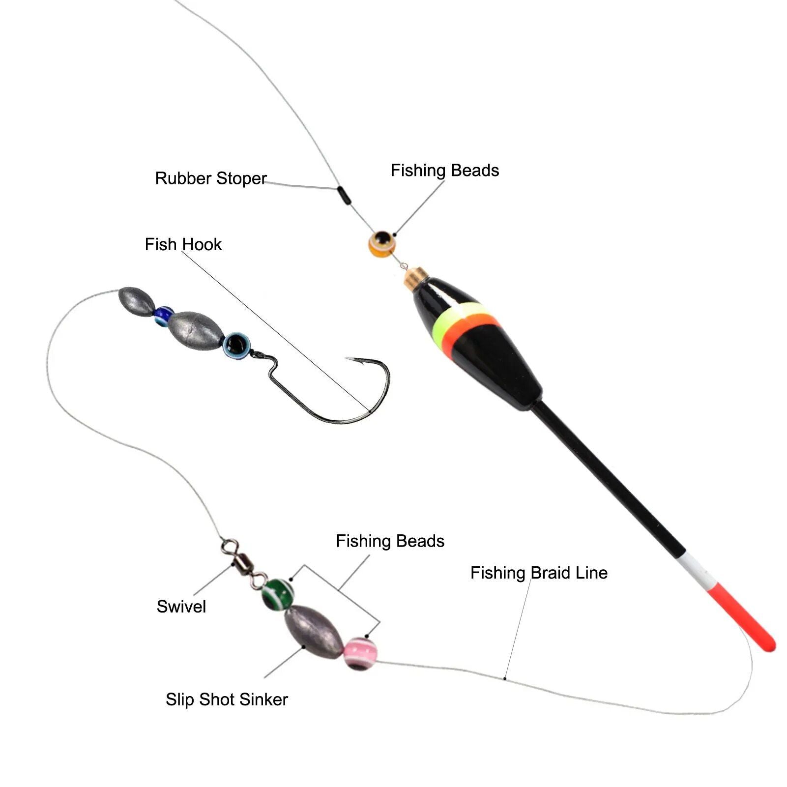 Premium Balsa Wood Fishing Floats Set