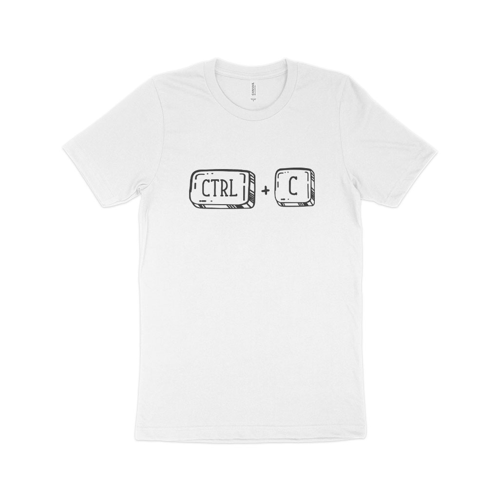 Ctrl C Unisex Jersey T-Shirt Made in USA