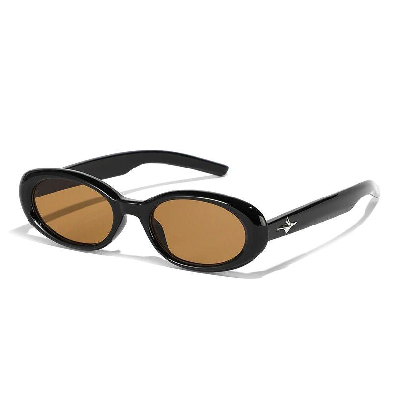 2023 Retro Chic Narrow Oval Sunglasses