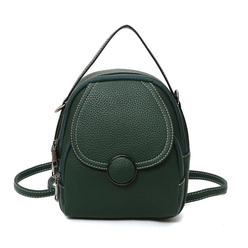 Chic Mini Leather Backpack for Women