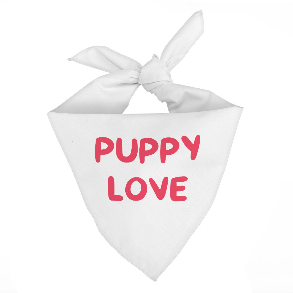 Puppy Love Pet Bandana - Kawaii Dog Bandana - Best Print Pet Scarf