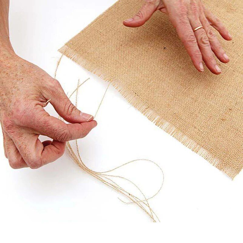 Rustic Jute Lace Table Runner