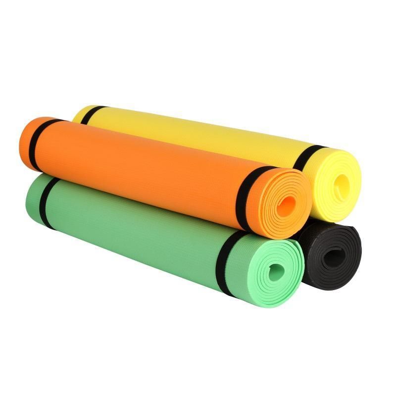 Eco-Friendly EVA Yoga Mat - Anti-Skid, Durable, 4mm Thick with Carrying Sling