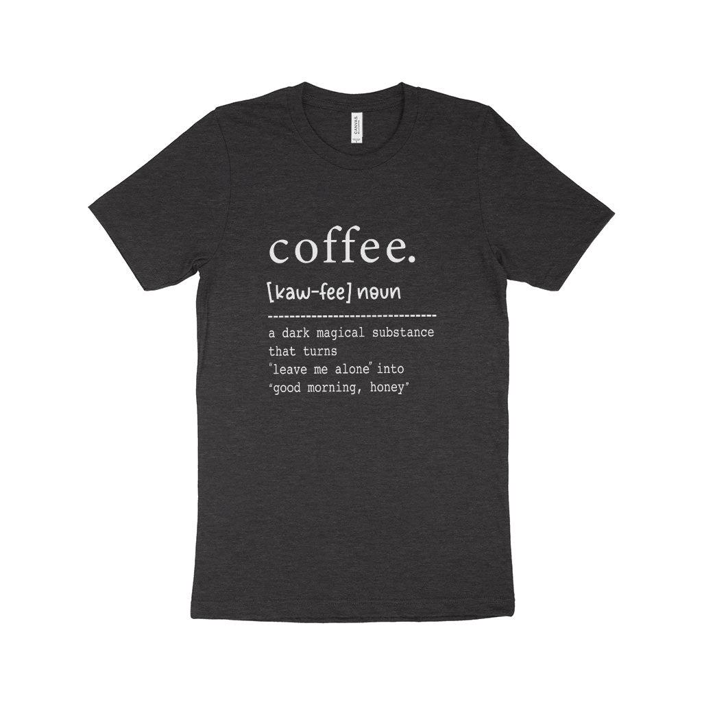 Coffee Definition Unisex Jersey T-Shirt Made in USA