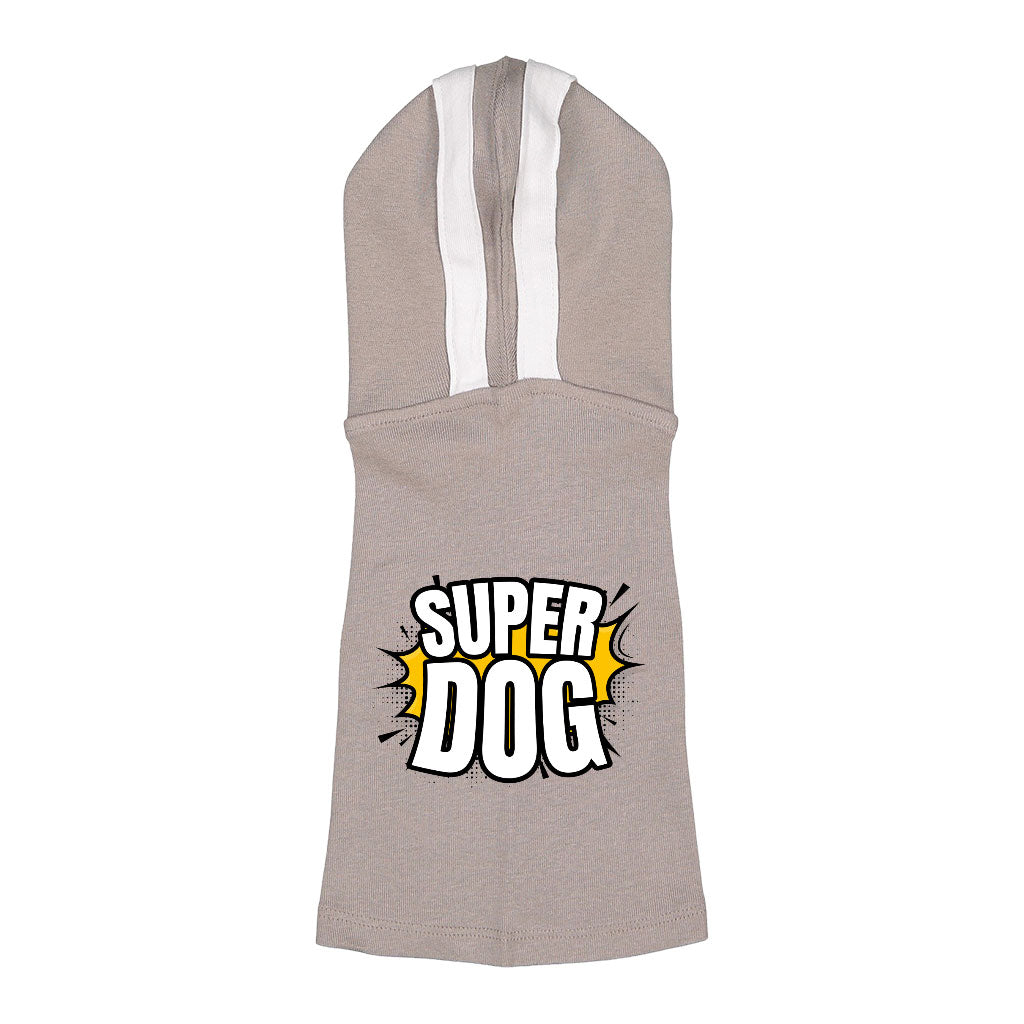 Super Dog Shirt with Hoodie - Colorful Dog Hoodie - Graphic Dog Clothing