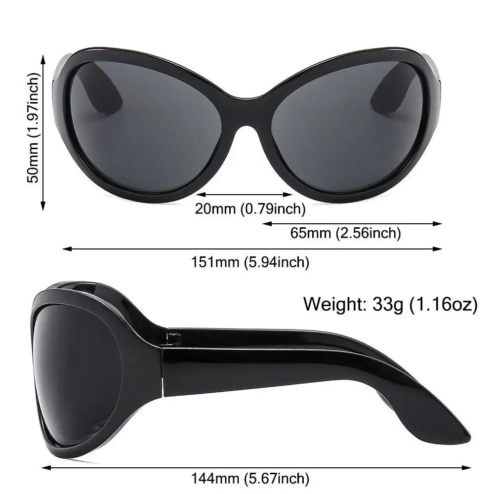 Trendy Y2K Oversized Sunglasses