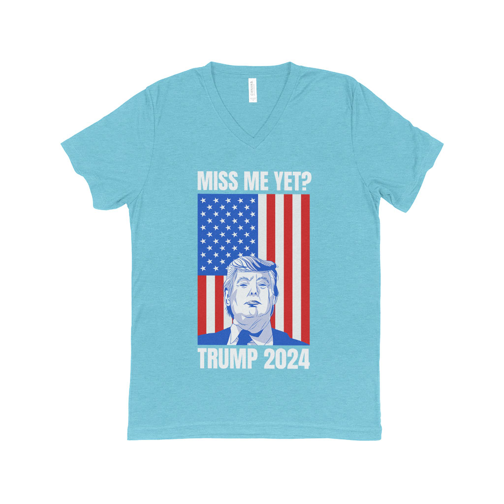 Triblend V-Neck Donald J Trump T-Shirt - Trump Apparel