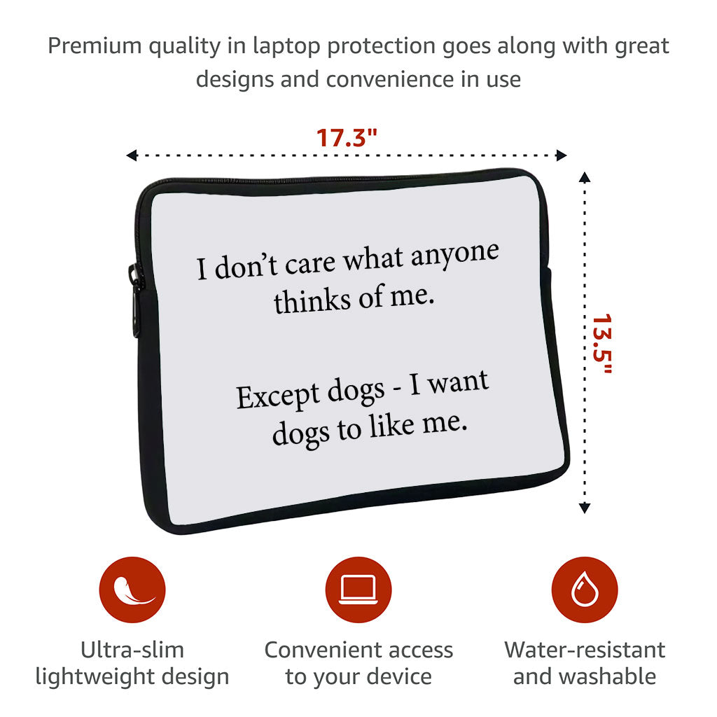 Dog Lover MacBook Pro 16" Sleeve - Printed Laptop Sleeve - Funny MacBook Sleeve