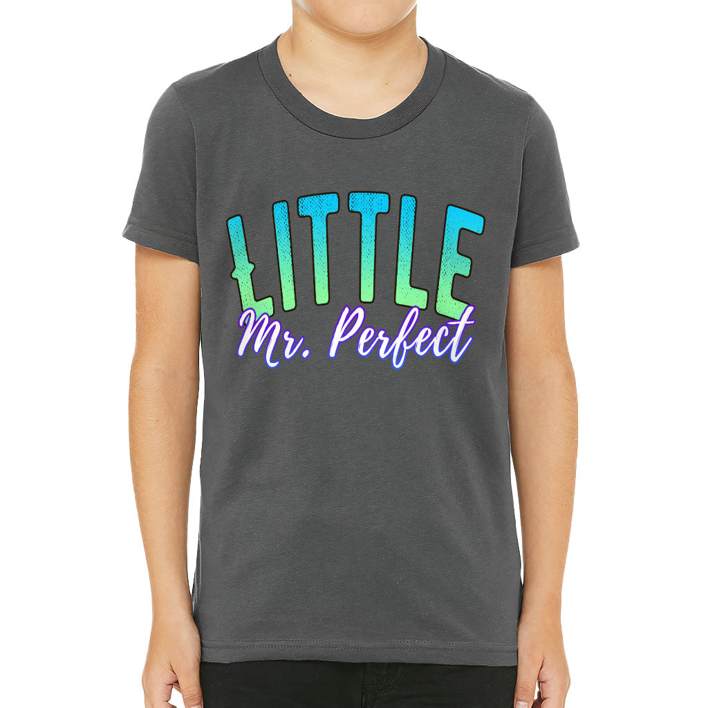 Mr Perfect Kids' T-Shirt - Funny T-Shirt - Cool Design Tee Shirt for Kids