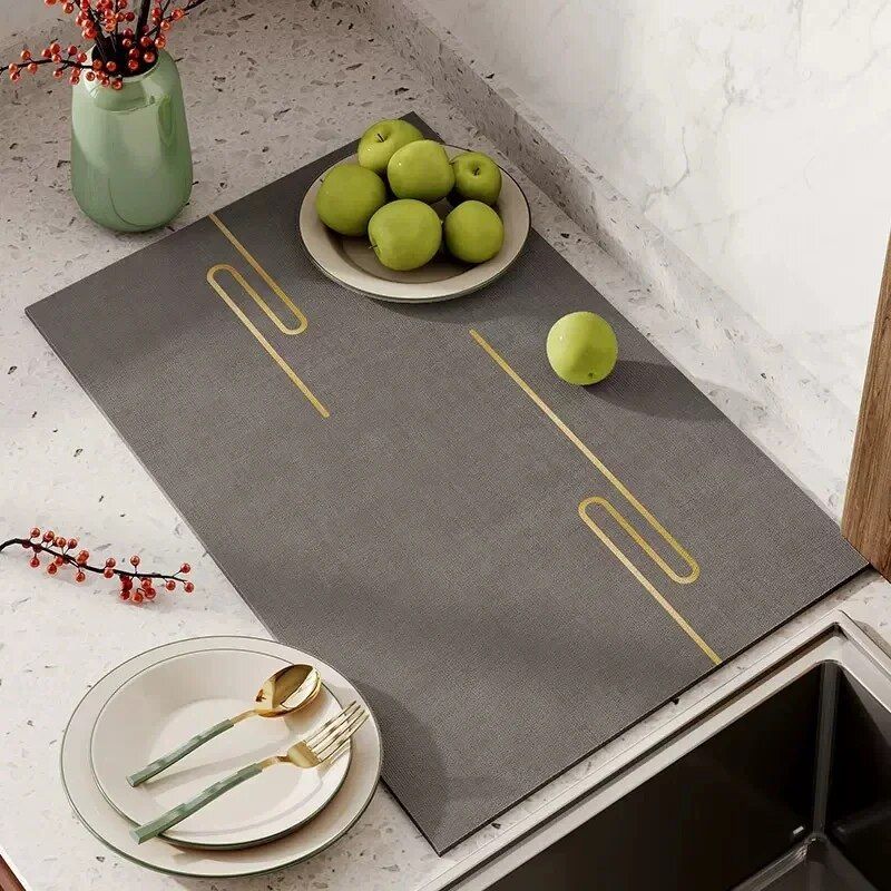 Multi-Purpose Super Absorbent Dish Drying & Heat Resistant Mat