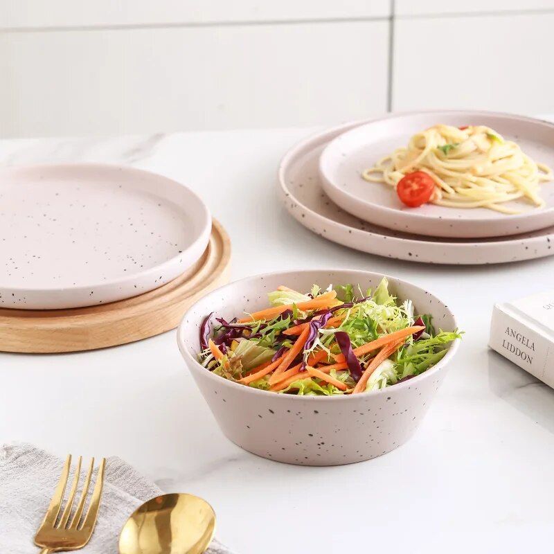 Elegant Taupe 12-Piece Stoneware Dinnerware Set