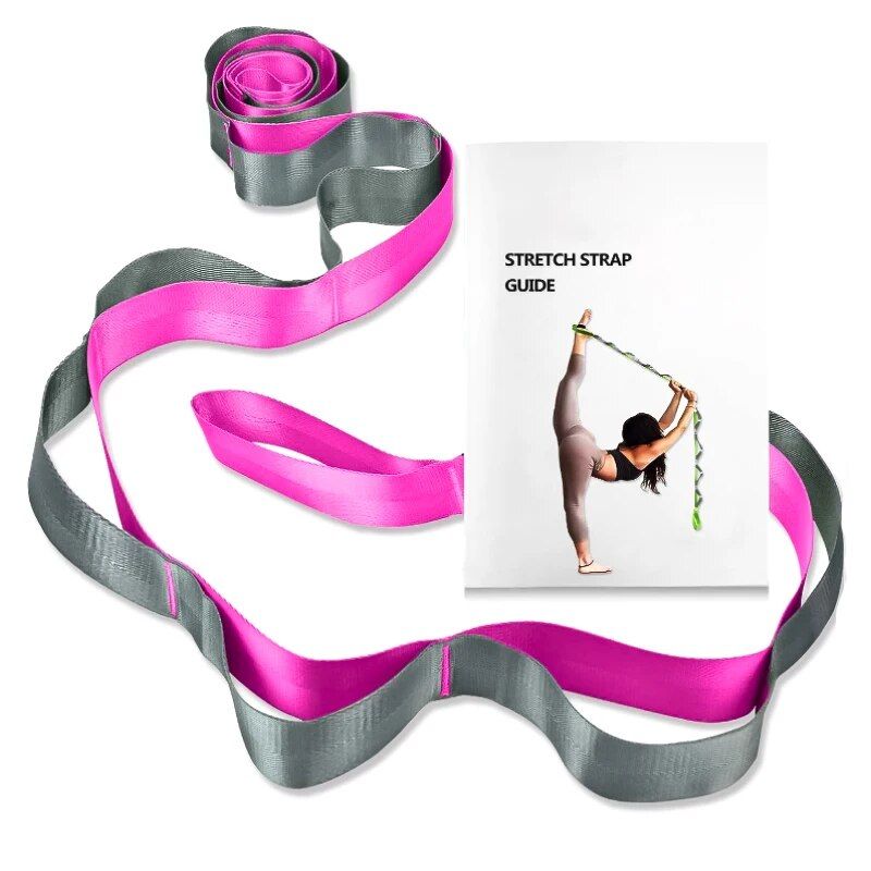 Multi-Loop Yoga Stretch Strap for Flexibility, Strength, and Therapy