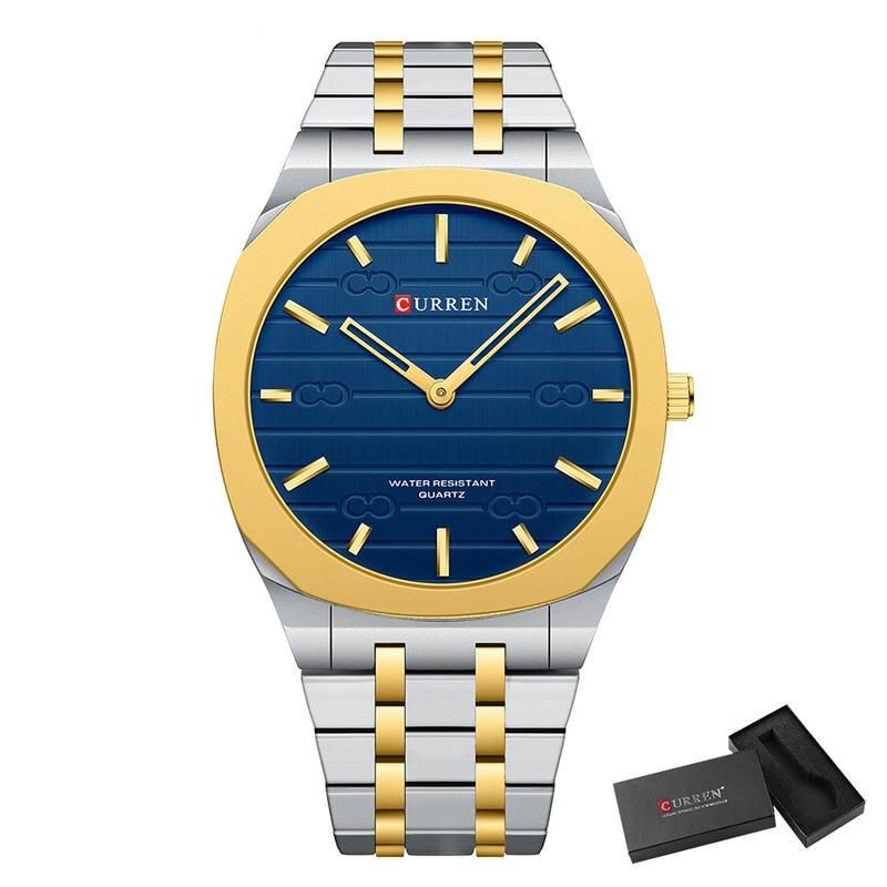 Elegant Quartz Stainless Steel Men's Watch