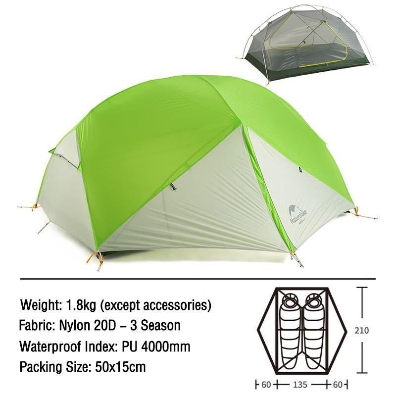 Ultra-Light 2-Person Backpacking Tent