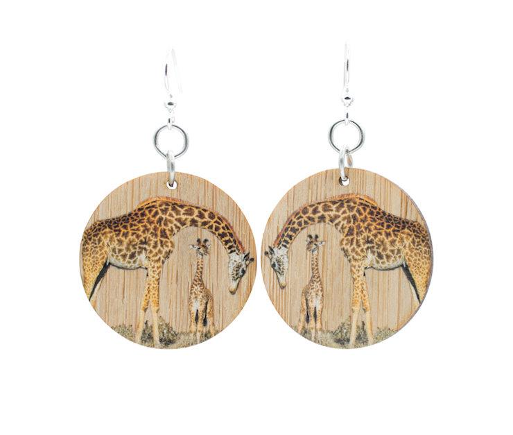 Giraffe Bamboo Earrings #901 | Red Sunflower