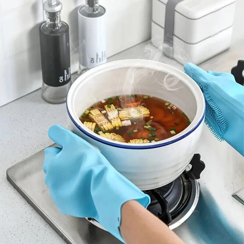 Multi-Purpose Silicone Dishwashing Gloves