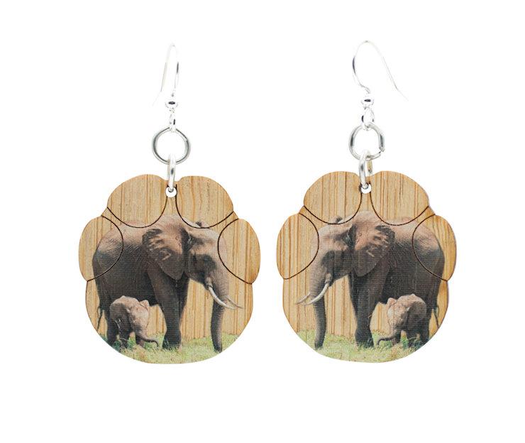 Elephant Bamboo Earrings #903 | Red Sunflower