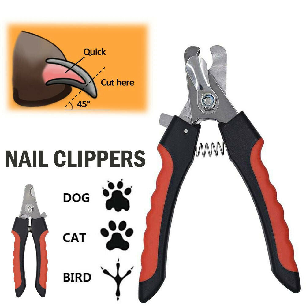 Dog Nail Clippers Nail Trimmer With Safety Guard Razor Sharp Blades