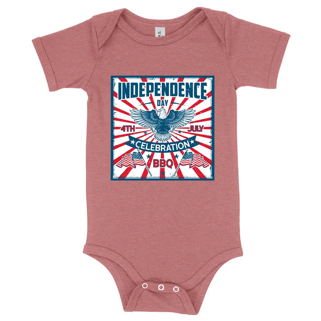 Baby Independence Day Celebration Onesie - Vintage Independence Day Onesie - Patriotic Onesie