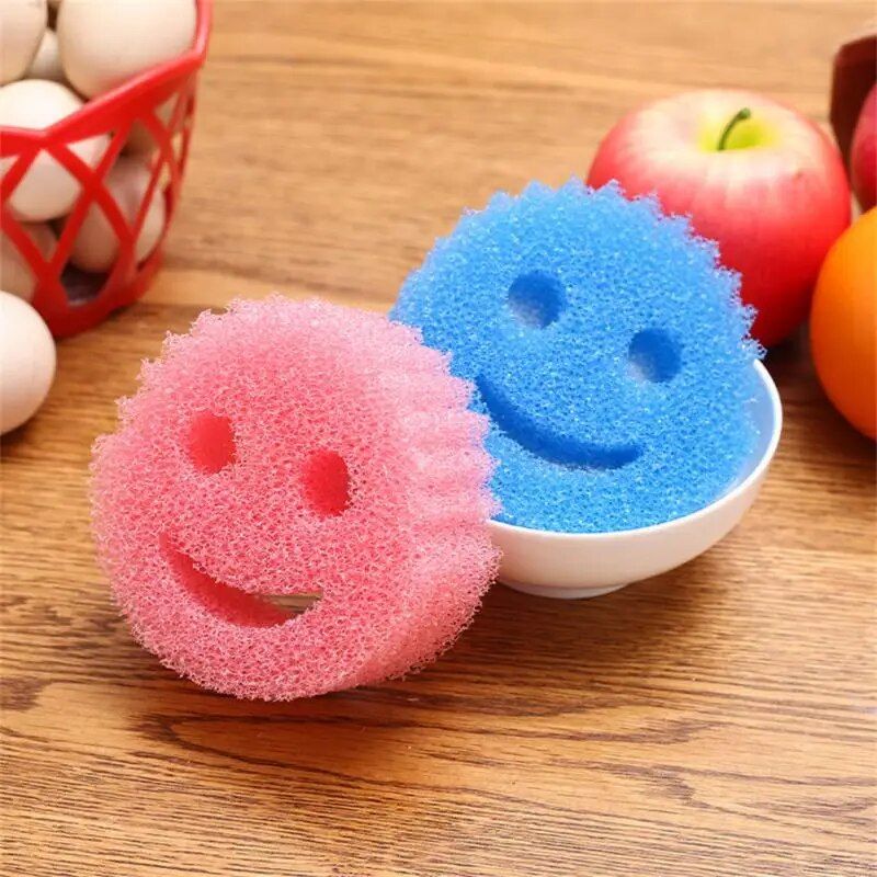 Multi-Purpose Smiley Face Cleaning Sponge