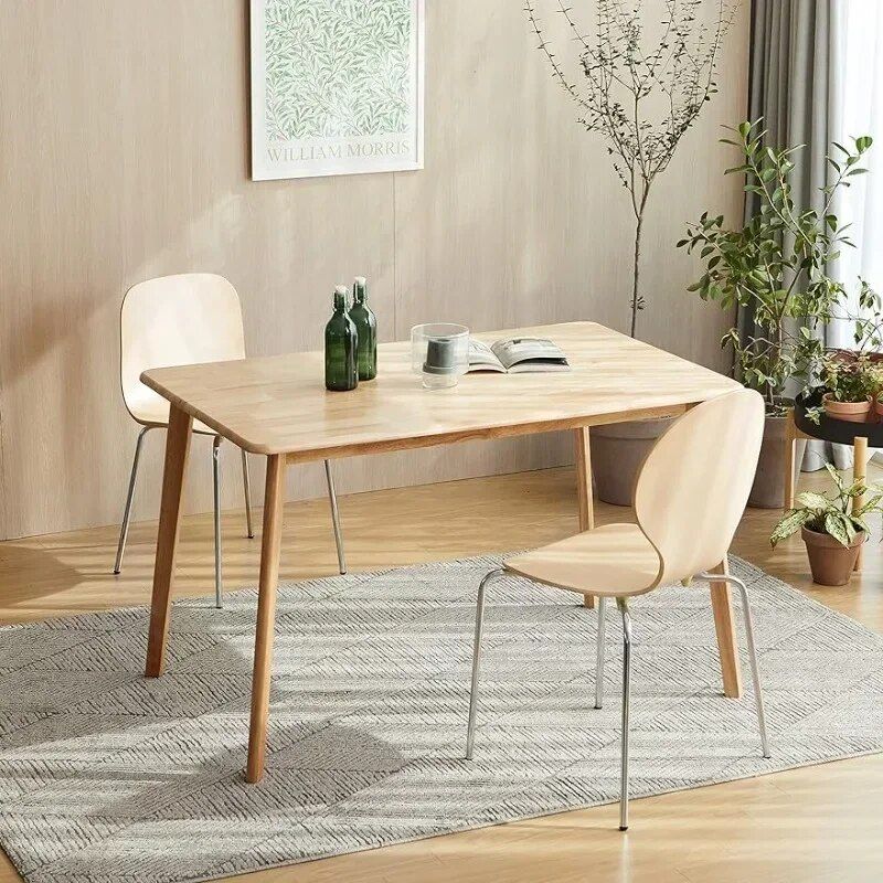 Elegant Mid-Century Modern Oak Dining Table